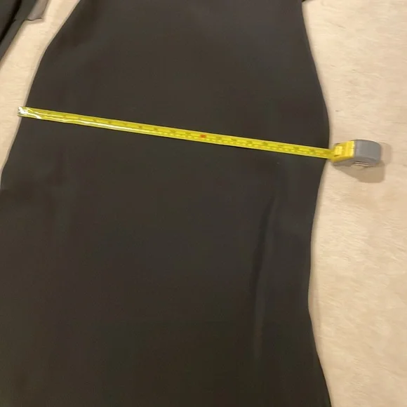 MELINDA ENG COUTURE BLACK 100% SILK GOWN size 10 - Picture 10 of 10